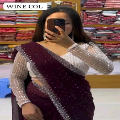 Luxury Piramid Stone Saree