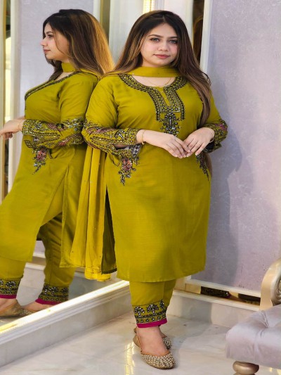 Readymade Cotton Three Pcs