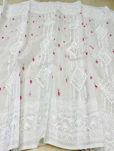 FaroZa White Elegance sharee